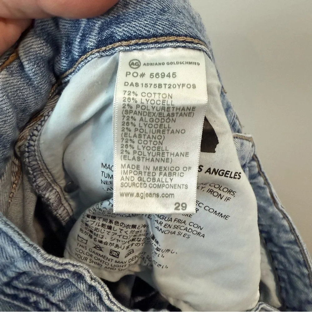 AG Adriano Goldschmied Ex-Boyfriend Slouchy Slim Jeans 20 Years Fossil Sz 29